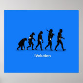 Evolution von Ape zum Mann mit iPod Poster (Vorne)