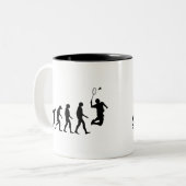 Evolution von Badminton Zweifarbige Tasse (Vorderseite Links)