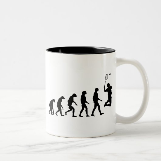 Evolution von Badminton Zweifarbige Tasse (Rechts)