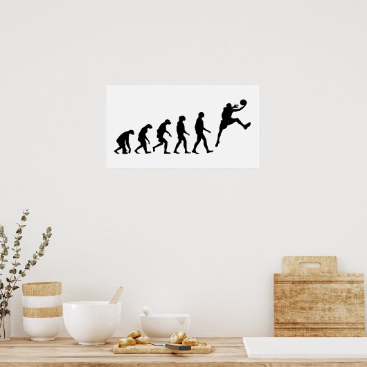 Evolution von Basketball Poster (Küche)