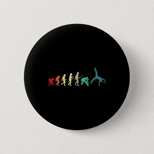 Evolution von Capoeira - brasilianische Kampfsport Button (Vorderseite)