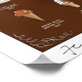 EVOLUTION VON EISKREAM, DUNKELN, 16"X20" POSTER (Ecke)