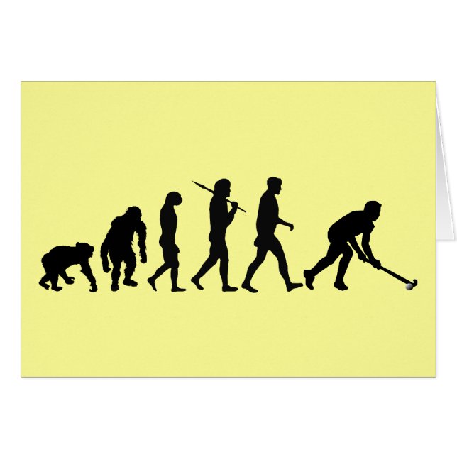 Evolution von Feldhockey - Hockeygeschenke (Vorderseite (Horizontal))