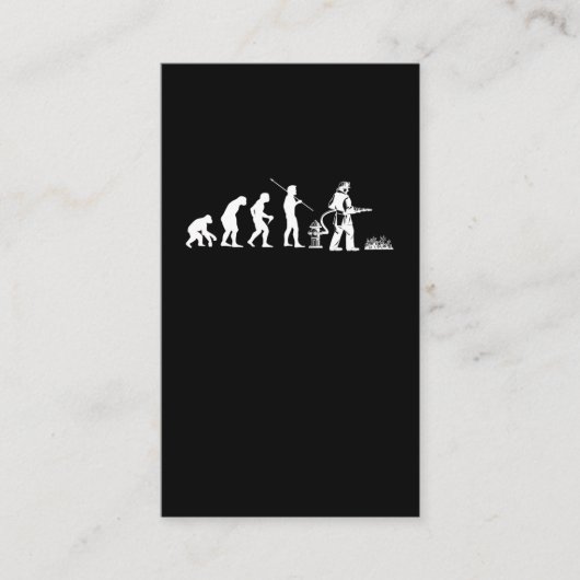 Evolution von Feuerwehrleuten Visitenkarte (Vorderseite)