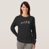 Evolution von Frauen mit Rückenschmerzen Evolution T-Shirt (Vorne ganz)