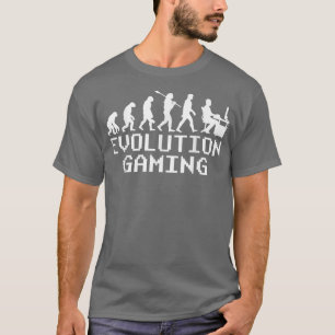 Evolution von Gaming Funny Video Game Gamer Nerd T-Shirt