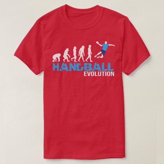 Evolution von Handball I Handballer Männer - Gesch T-Shirt (Design vorne)