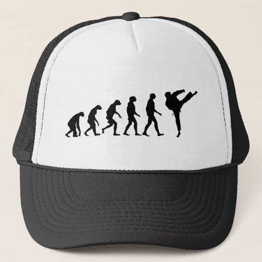 Evolution von Karate Truckerkappe (Vorderseite)