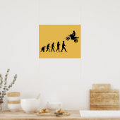 Evolution von Man Motocross Jump Poster (Küche)
