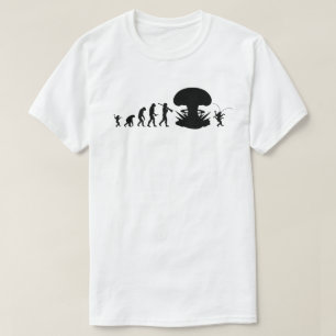 Evolution von Mensch & Kakerlake Lustige Evolution T-Shirt