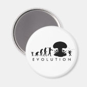 Evolution von Mensch & Schabe Lustiges Evolutionsd Magnet (Vorderseite/Rückseite)