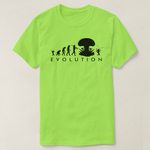 Evolution von Mensch & Schabe Lustiges Evolutionsd T-Shirt