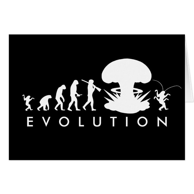 Evolution von Mensch und Kakerlake — Funny Evoluti (Vorderseite (Horizontal))