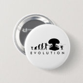 Evolution von Mensch und Kakerlake — Funny Evoluti Button (Vorne & Hinten)