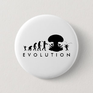 Evolution von Mensch und Kakerlake — Funny Evoluti Button