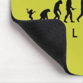 Evolution von Mensch und Kakerlake — Funny Evoluti Mousepad (Ecke)