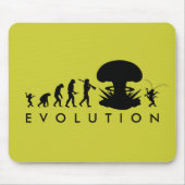 Evolution von Mensch und Kakerlake — Funny Evoluti Mousepad (Vorne)