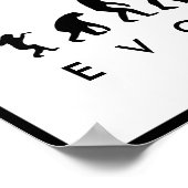 Evolution von Mensch und Kakerlake — Funny Evoluti Poster (Ecke)