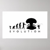 Evolution von Mensch und Kakerlake — Funny Evoluti Poster (Vorne)