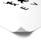 Evolution von Mensch und Kakerlake — Funny Evoluti Poster (Ecke)