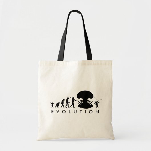Evolution von Mensch und Kakerlake — Funny Evoluti Tragetasche (Vorne)