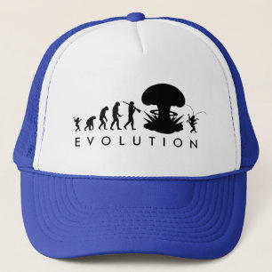Evolution von Mensch und Kakerlake — Funny Evoluti Truckerkappe