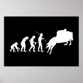 Evolution von Mensch zu Pferd Poster (Vorne)