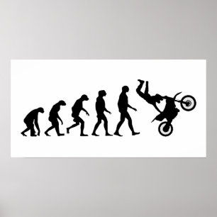 Evolution von Motocross Poster