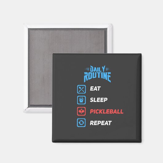 Evolution von Pickleball Magnet (Vorderseite/Rückseite)