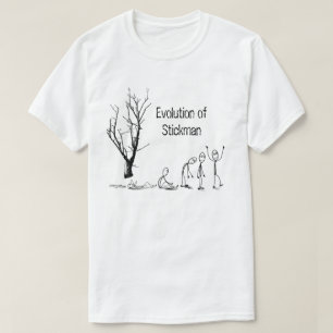 Evolution von Stickman Basic T - Shirt