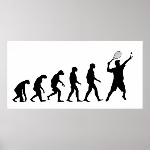 Evolution von Tennis Poster