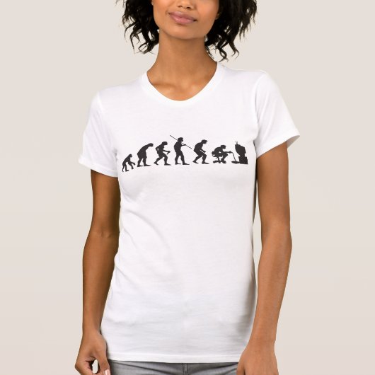 Evolution von Videospiel-SpielGamer T-Shirt (Vorderseite)