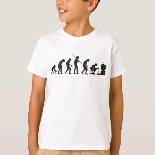 Evolution von Videospiel-SpielGamer T-Shirt (Vorderseite)