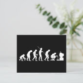 Evolution von Videospielen-Gamer Postkarte (Stehend Vorderseite)
