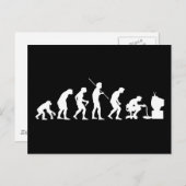 Evolution von Videospielen-Gamer Postkarte (Vorne/Hinten)