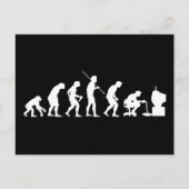 Evolution von Videospielen-Gamer Postkarte (Vorderseite)