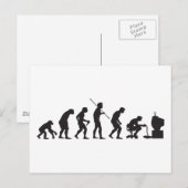 Evolution von Videospielen-Gamer Postkarte (Vorne/Hinten)