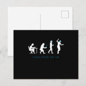 Evolution von VR Virtual Reality Gamer Gaming-Gesc Postkarte (Vorne/Hinten)
