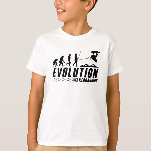 Evolution Wakeboard Weckte Wakeboarder T-Shirt (Vorderseite)