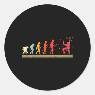 Evolution Wand Kletter Bouldering Indoor Kletterer Runder Aufkleber