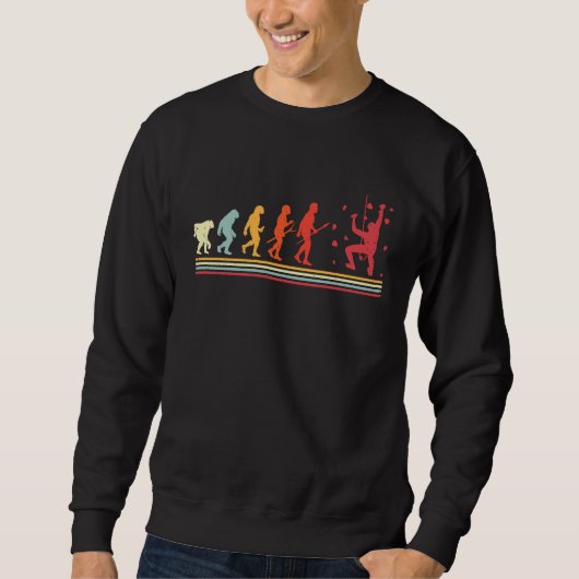 Evolution Wand Kletter Bouldering Indoor Kletterer Sweatshirt (Vorderseite)