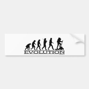 Evolution - wandernd autoaufkleber