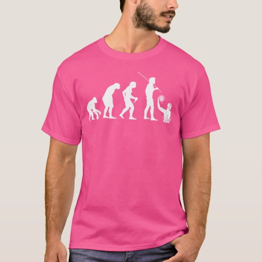 Evolution Wasserballspieler T-Shirt (Vorderseite)