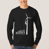 Evolution Wind Turbine Energy Windmill T-Shirt (Vorderseite)