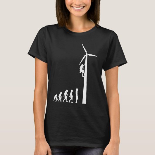 Evolution Windkraftturbinen T-Shirt (Vorderseite)