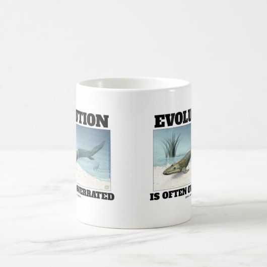 Evolution wird oft überbewertet Fishapod Tiktaalik Kaffeetasse (Mittel)
