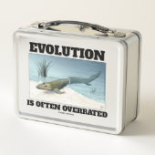 Evolution wird oft überbewertet Fishapod Tiktaalik Metall Brotdose (Rückseite)