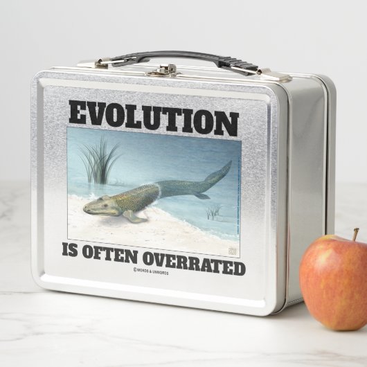 Evolution wird oft überbewertet Fishapod Tiktaalik Metall Brotdose (Beispiel)