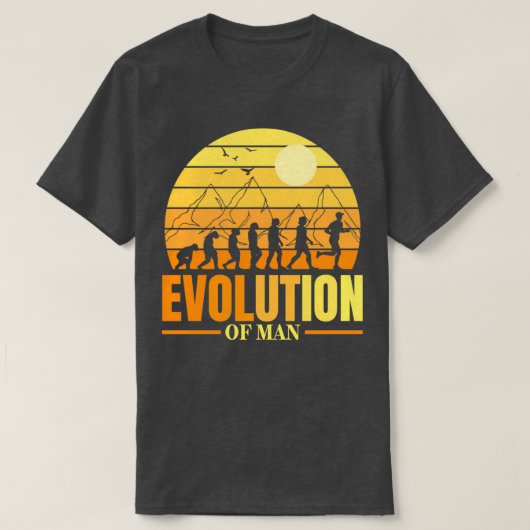 Evolution wirklich Cooles Geschenk für Jogger T-Shirt (Design vorne)