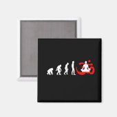 Evolution Yoga Buddhistische Meditation Magnet (Vorderseite/Rückseite)
